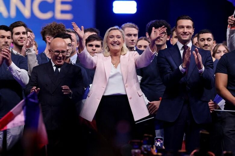 フランスの極右政党「国民連合（ＲＮ）」を事実上率いるマリーヌ・ルペン氏。2026年10月25日、フランスのオルレアンで撮影。 REUTERS/ Stephanie Lecocq