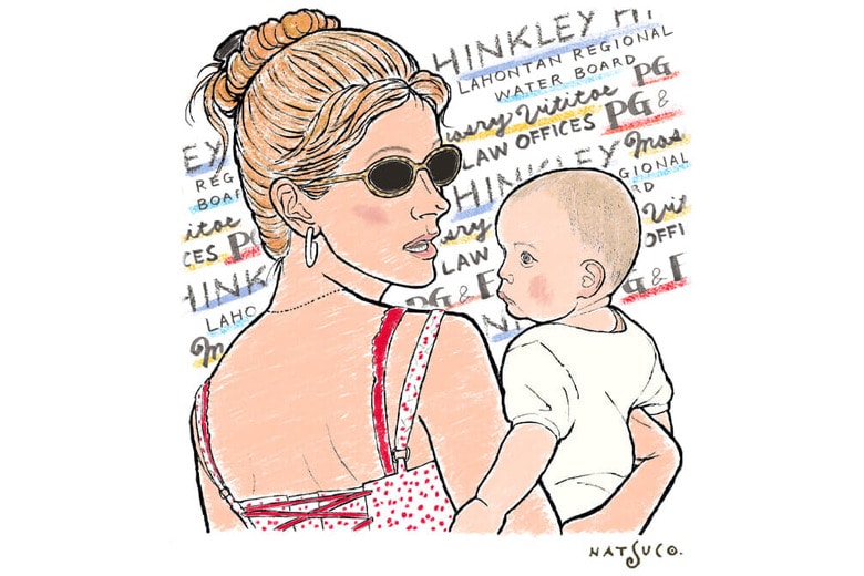 ILLUSTRATION BY NATSUCO MOON FOR NEWSWEEK JAPAN