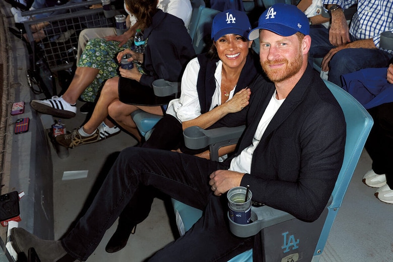 ロサンゼルスで自由を満喫するヘンリーとメーガン　JOE SCARNICIｰMLB PHOTOS/GETTY IMAGES
