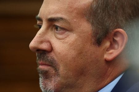 写真はポルトガル銀行（中央銀行）のサントス・ペレイラ総裁。2025年9月、リスボンで撮影。REUTERS/Pedro Nunes