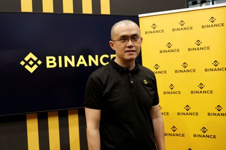 　１１月１３日、世界最大の暗号資産（仮想通貨）取引所バイナンスの趙長鵬最高経営責任者（ＣＥＯ）は、経営破綻した同業ＦＴＸのトークンであるＦＴＴの預け入れを停止したことを明らかにし、同業他社にも同様の措置を取るよう促した。パリで６月１６日撮影（２０２２年　ロイター/Benoit Tessier）