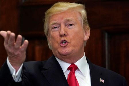 　１月２９日、トランプ米大統領（写真）が３０日に行う初めての一般教書演説で、注目されるセクターや銘柄をまとめた。ホワイトハウスで撮影（２０１８年　ロイター/Jonathan Ernst）