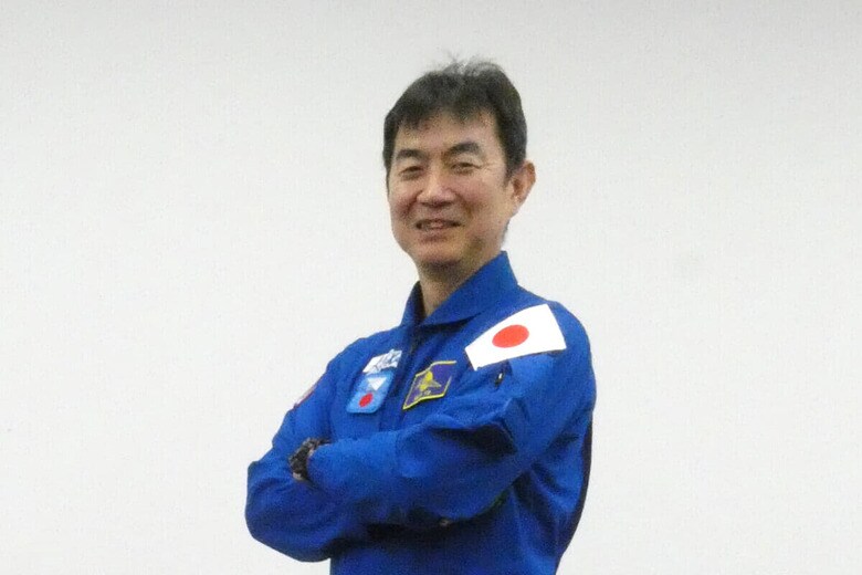 独自インタビューに応じた油井亀美也宇宙飛行士（6月6日）　筆者撮影