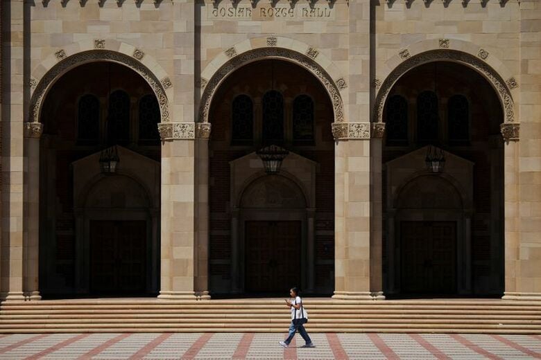 2025年8月11日、米カリフォルニア大学ロサンゼルス校（ＵＣＬＡ）で撮影。 REUTERS/Daniel Cole