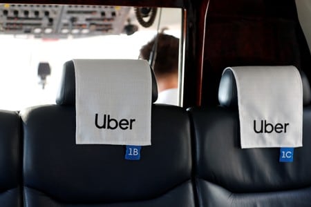 　１１月４日、米配車大手ウーバー・テクノロジーズ<UBER.N>が４日発表した第３・四半期決算は、配車プラットフォームの月間アクティブユーザー数が市場予想に届かなかった。NＹで先月２日撮影（２０１９年　ロイター／Mike Segar）