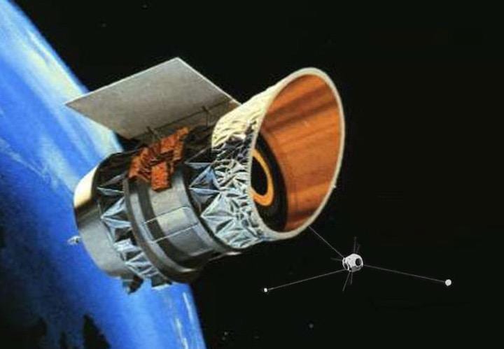 1983年に打ち上げられた宇宙望遠鏡IRAS   NASA