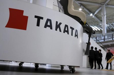 　１月２３日、エアバッグ部品のリコール問題が深刻化しているタカタが来週、ホンダなど自動車メーカーへ財政的な支援を要請することがわかった。写真はロゴ、都内のショールームで昨年１１月撮影（２０１６年　ロイター/Toru Hanai）