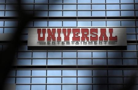 　１１月２６日、ユニバーサルエンターテインメント などがトムソン・ロイターに対し、報道により名誉が毀損されたなどとして合計２億円の損害賠償や記事の削除、謝罪広告などを求めていた裁判で、東京地方裁判所（民事第２４部、阪本勝裁判長）は２５日、ユニバーサルの訴えをすべて棄却する判決を下した。写真は都内で２０１３年２月撮影（２０１５年　ロイター/Yuya Shino）