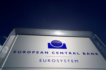 　１１月２０日、欧州中央銀行（ＥＣＢ）は半年に一度の金融安定報告を発表し、ユーロ圏の金融不安定性の最大要因として規制があまり行き届かないシャドーバンク（影の銀行）と従来型の銀行の収益力の弱さなどを挙げた。独フランクフルトで２０１８年４月撮影（２０１９年　ロイター/Kai Pfaffenbach）