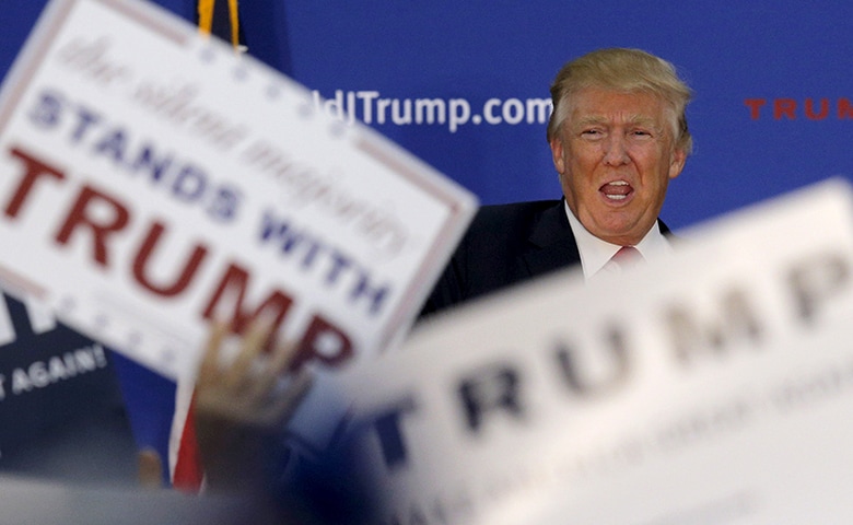 支持率でトップを独走するトランプを、もう誰も正論では止められない　Brian Snyder-REUTERS