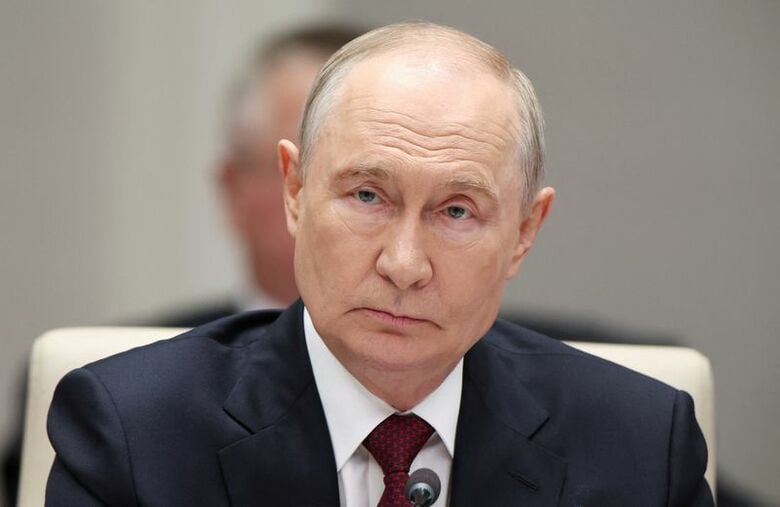 ロシアのプーチン大統領。1日、キルギスの首都​ビシケクで撮影。 Sputnik/Petr Kovalev/Pool via REUTERS