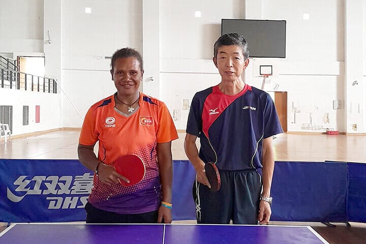 プリシラ・トミー選手と髙嶋諭史さん