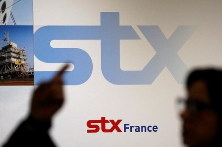 　８月１日、フランスのルメール経済相は、同国が「一時的に」国有化した造船会社ＳＴＸフランスについて、民間の株主を求める姿勢を示し、イタリアの同業フィンカンティエリが最善の選択肢だと述べた。写真はフランス西部のサン=ナゼールで１月撮影（２０１７年　ロイター／Stephane Mahe）