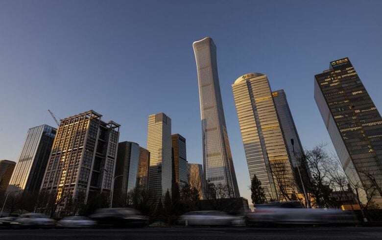 中国・北京の中央ビジネス地区（CBD）で１月撮影。REUTERS/Maxim Shemetov