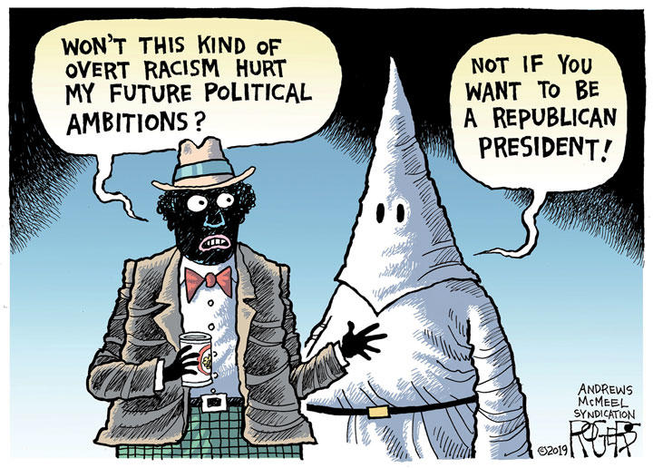 Virginia Blackface Scandal / (c)2019 ROGERS─ANDREWS McMEEL SYNDICATION