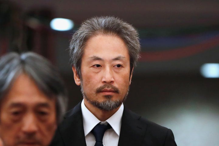 帰国後に記者会見した安田純平氏　Issei kato-REUTERS