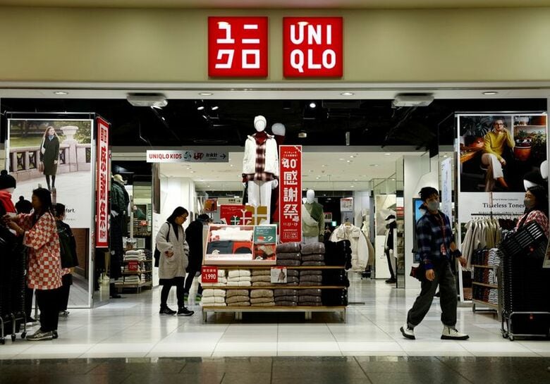 写真はユニクロの店舗。2024年11月、都内で撮影。REUTERS/Issei Kato