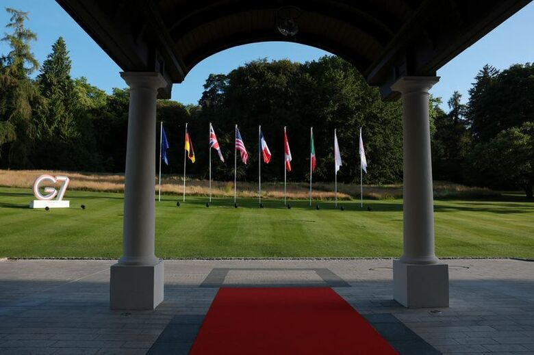 6月15日、仏エビアンで撮影。Anna Moneymaker/Pool via REUTERS
