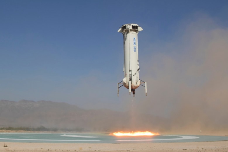 ブルー・オリジンの宇宙旅行用ロケット「ニュー・シェパード」 (C) Blue Origin