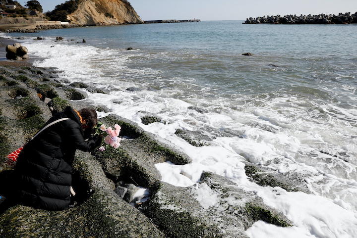 日本の防災意識は高いがそれでも万全ではない（東日本大震災から10年を迎えた福島県磐城市の海岸）　Kim Kyung Hoon-REUTERS