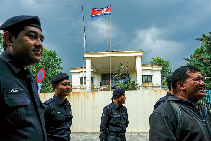 金正男の暗殺事件で友好関係が暗転した（マレーシアの北朝鮮大使館）　Athit Perawongmetha-REUTERS