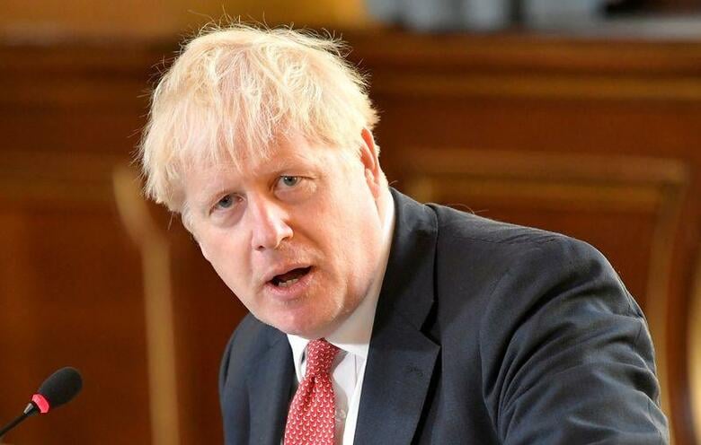 ジョンソン英首相は9月7日、欧州連合(EU)との通商協定を巡る交渉の期限を10月15日に設定し、それまでに自由貿易協定(FTA)で合意ができなければ、双方は「それを受け入れ、前に進むべきだ」との考えを表明する見通しだ。1日、ロンドンで代表撮影(2020年　ロイター/Toby Melville)