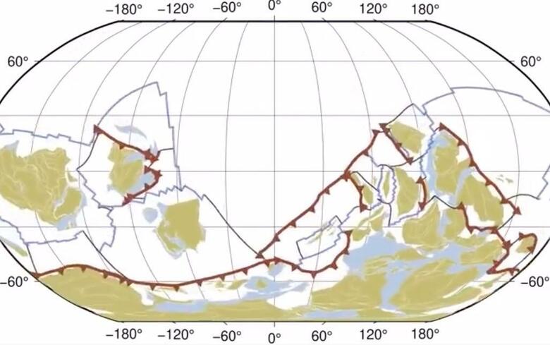 10億年にわたって地球のプレートが途切れることなく移動する様子を40秒のアニメーション EarthByte-YouTube