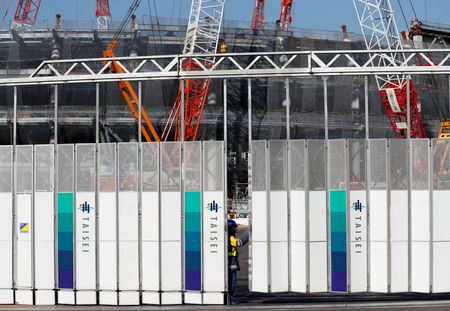 大成建設のロゴ。2017年12月22日、東京で撮影（２０２６年　ロイター/Issei Kato）
