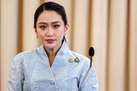 　２月２７日、タイのペートンタン首相は、タイ国内で１０年以上にわたって拘束されていた４８人のウイグル人が密かに中国に送還されたとされる問題を巡って、国際基準と人権原則に従わなければならないと強調した。バンコクで２０２４年１１月撮影（２０２５年　ロイター/Athit Perawongmetha）
