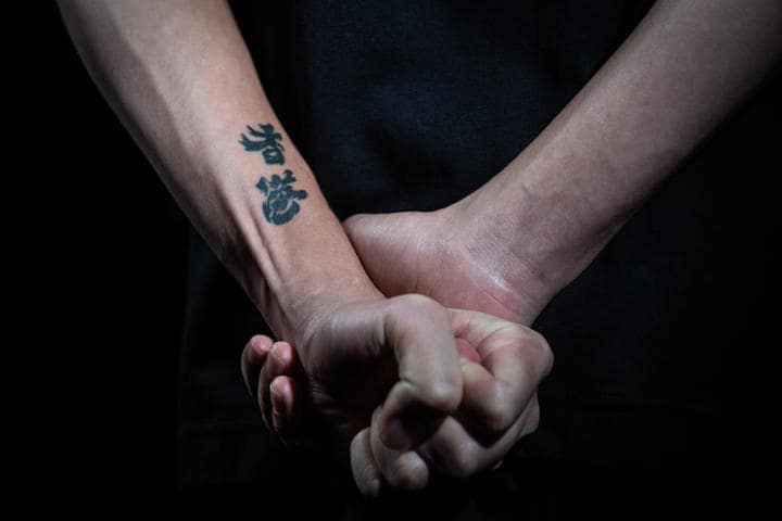 勇武派の抗議者　Edward（20）　PHOTOGRAPH BY CHAN LONG HEI