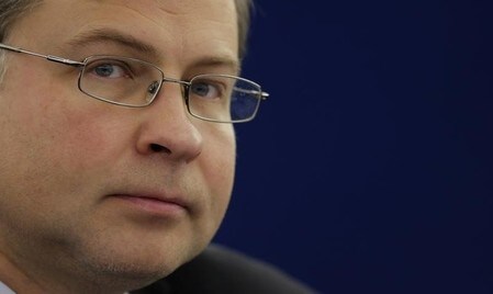 　６月３０日、欧州委のドムブロフスキス副委員長は、英ＥＵ離脱後の市場混乱に対処する用意を表明した。写真はストラスブールで３月撮影（２０１６年　ロイター／Vincent Kessler）