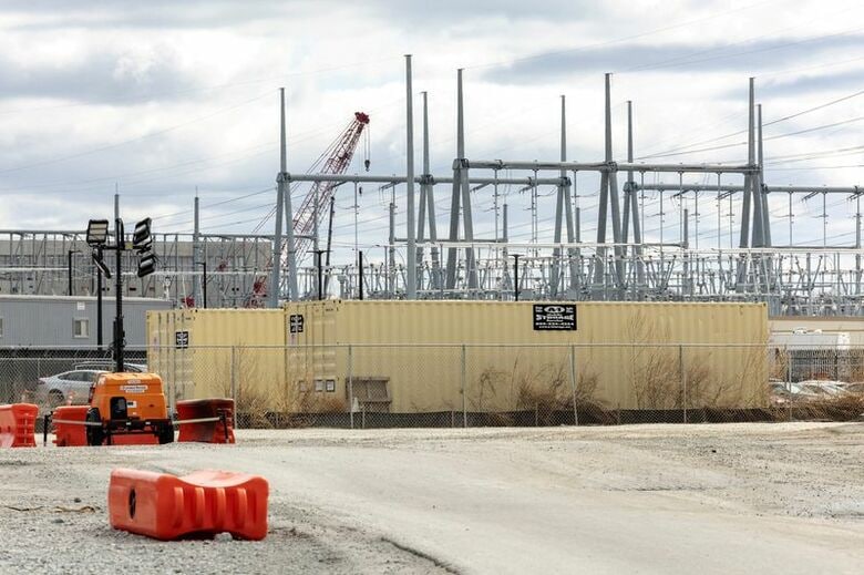 米インディアナ州ニューカーライルに建設中のデータセンター（2026年3月23日撮影）。REUTERS/Jim Vondruska/File Photo
