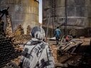 ハルツームの南約300キロにあるコスティの避難民キャンプ。戦火を逃れた多くの人々が、支援物資もほとんどない環境で生活している