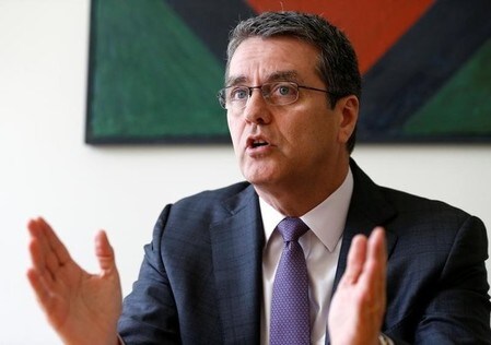　６月６日、アゼベドＷＴＯ事務局長は英国がＥＵ離脱を決めた場合、通商再交渉を避けるため輸入関税を撤廃することは実行可能ではないと述べた。写真は６月３日撮影。（２０１６年　ロイター／Denis Balibouse）