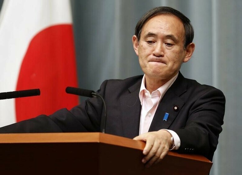 １０月１７日、菅義偉官房長官は午前の会見で、日ロ両政府による北方領土の共同統治について、全く考えていないと語った。写真は都内で２０１４年５月撮影（２０１６年　ロイター／Yuya Shino）