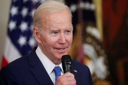 バイデン米大統領が早ければ来週にも２０２４年大統領選に向けた資金集めのイベントを開催する見通しと、関係筋が明らかにした。（２０２３年　ロイター／Leah Millis）