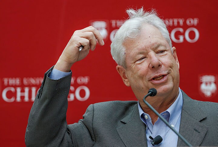 今年のノーベル経済学賞に決まった行動経済学の権威リチャード・セイラー　Kamil Krzaczynski-REUTERS