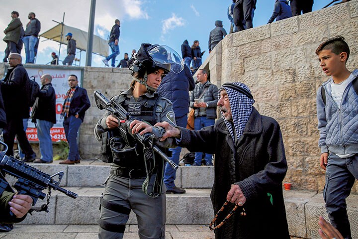 エルサレム旧市街での抗議行動　Ammar Awad-REUTERS