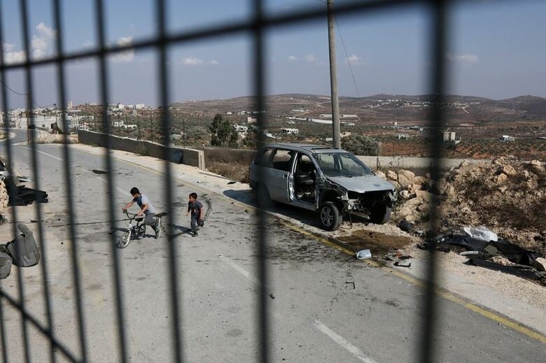 ヨルダン川西岸クスラで今月１４日撮影。REUTERS/Ammar Awad