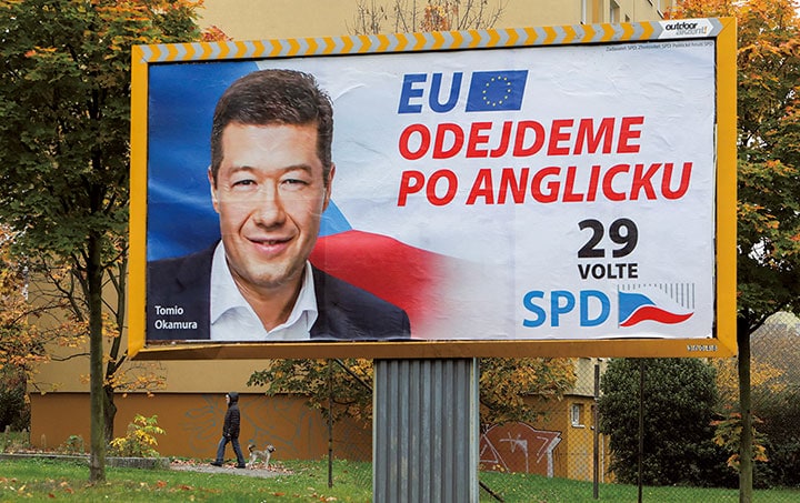 反イスラムを公言して支持を伸ばすオカムラ　David W Cerny-REUTERS