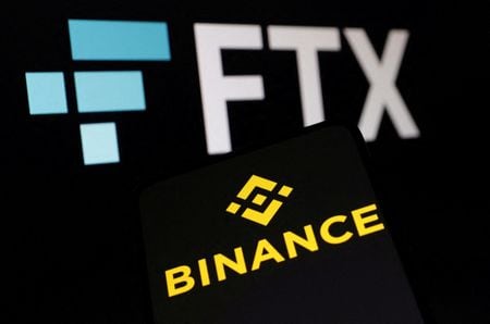 イエレン米財務長官は３０日、このところの暗号資産（仮想通貨）業界の混乱は銀行部門に波及していないとしながらも、この業界に対し懐疑的で、十分な規制が必要との考えを示した。写真は経営破綻した暗号資産交換業者ＦＴＸのロゴ。８日撮影（２０２２年　ロイター/Dado Ruvic）
