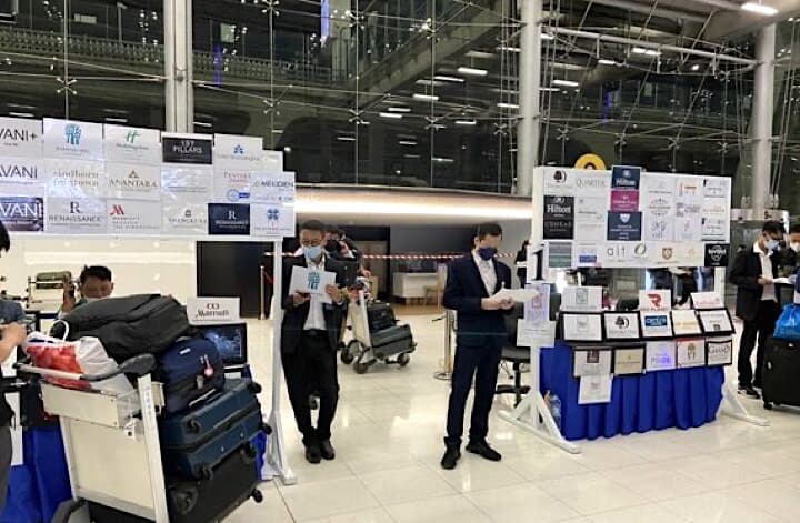 タイ・スワンナプーム国際空港の到着ロビー