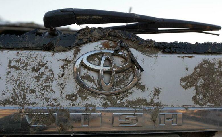 2011年3月11日に発生した東日本大震災は東北から関東の広い範囲に大きな被害をもたらした。写真は被災したトヨタ車。2011年3月23日、宮城県東松島市撮影（2021年　ロイター/Yuriko Nakao）