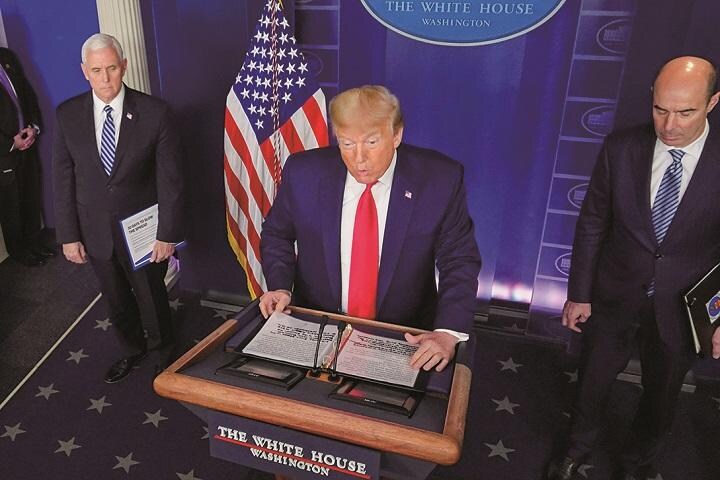 株価維持へ躍起になるトランプだが…… JONATHAN ERNSTーREUTERS