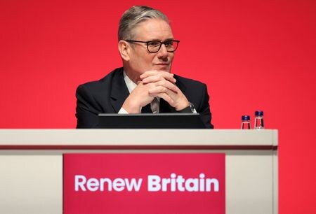 British Prime Minister Keir Starmer attends the Labour Party\'s annual conference in Liverpool, Britain, September 28, 2025. REUTERS/Phil Noble