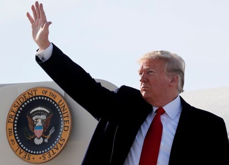 　１１月９日、トランプ米大統領は、中国との通商協議は「とてもうまく」進んでいると述べる一方、米国にとり適切な内容である場合のみ合意を受け入れるとの考えを示した。２０１８年１１月撮影（２０１９年　ロイター/Carlos Barria）
