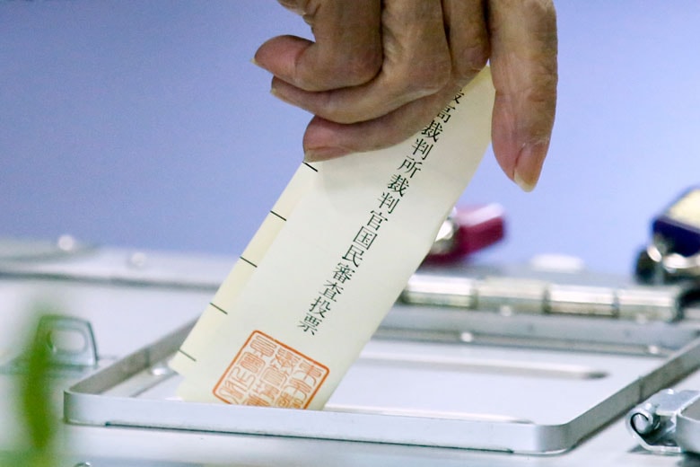 2014年の総選挙時の投票所　Thomas Peter-REUTERS