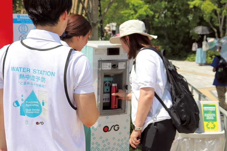 万博で1200万回、マイボトル給水の啓発