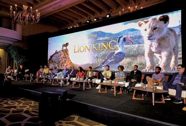 全米公開に先立つ記者発表には声を担当したスターやクリエーターらが勢ぞろいした　ALBERTO E. RODRIGUEZ／GETTY IMAGES FOR DISNEY