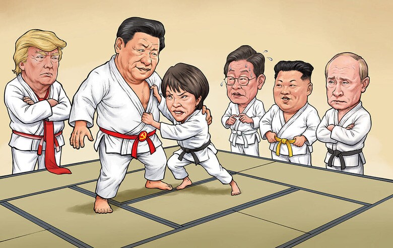 ILLUSTRATION BY REBEL PEPPER/WANG LIMING FOR NEWSWEEK JAPAN